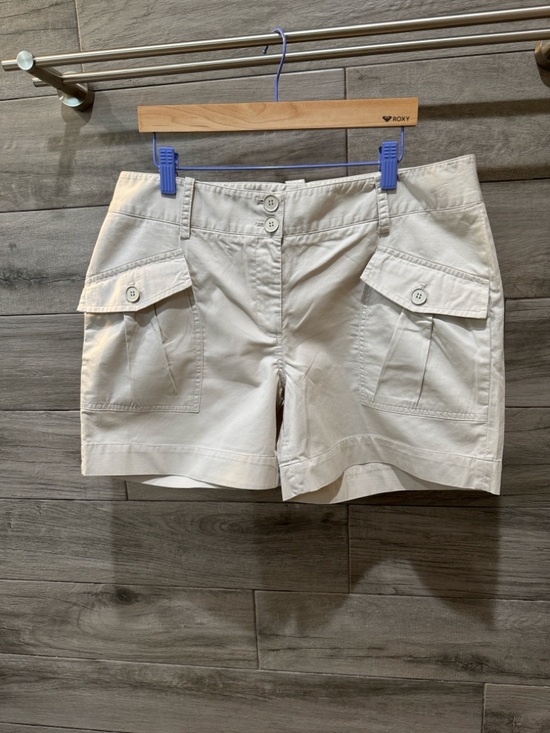 Talbots Pants - Talbots Beige Cargo Shorts with Flap Pockets
